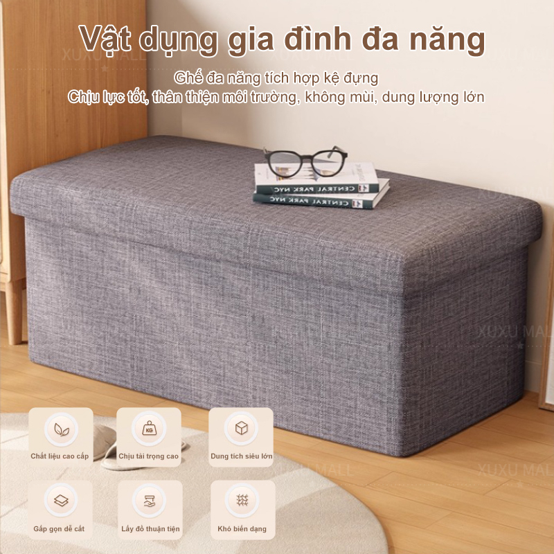 Ghế Hộp Đựng Đồ Đa Năng ghế sofa tủ đựng đồ đa năng 110L Ghế Đựng Đồ Ghế Sofa Gấp Gọn Đa Năng | BigBuy360 - bigbuy360.vn