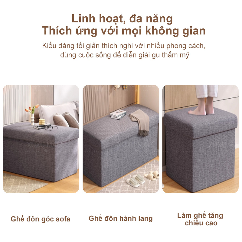 Ghế Hộp Đựng Đồ Đa Năng ghế sofa tủ đựng đồ đa năng 110L Ghế Đựng Đồ Ghế Sofa Gấp Gọn Đa Năng | BigBuy360 - bigbuy360.vn