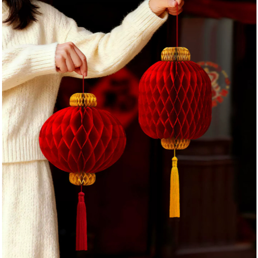 Lồng Đèn Tổ Ong Lồng Đèn Giấy Sang Trọng LD12