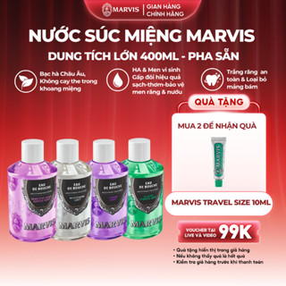  Nước Súc Miệng Marvis Collutorio Bổ Sung Men Vi Sinh Ngăn Ngừa Hôi Miệng Làm Trắng Răng Dưỡng Ẩm Nướu 400ml 