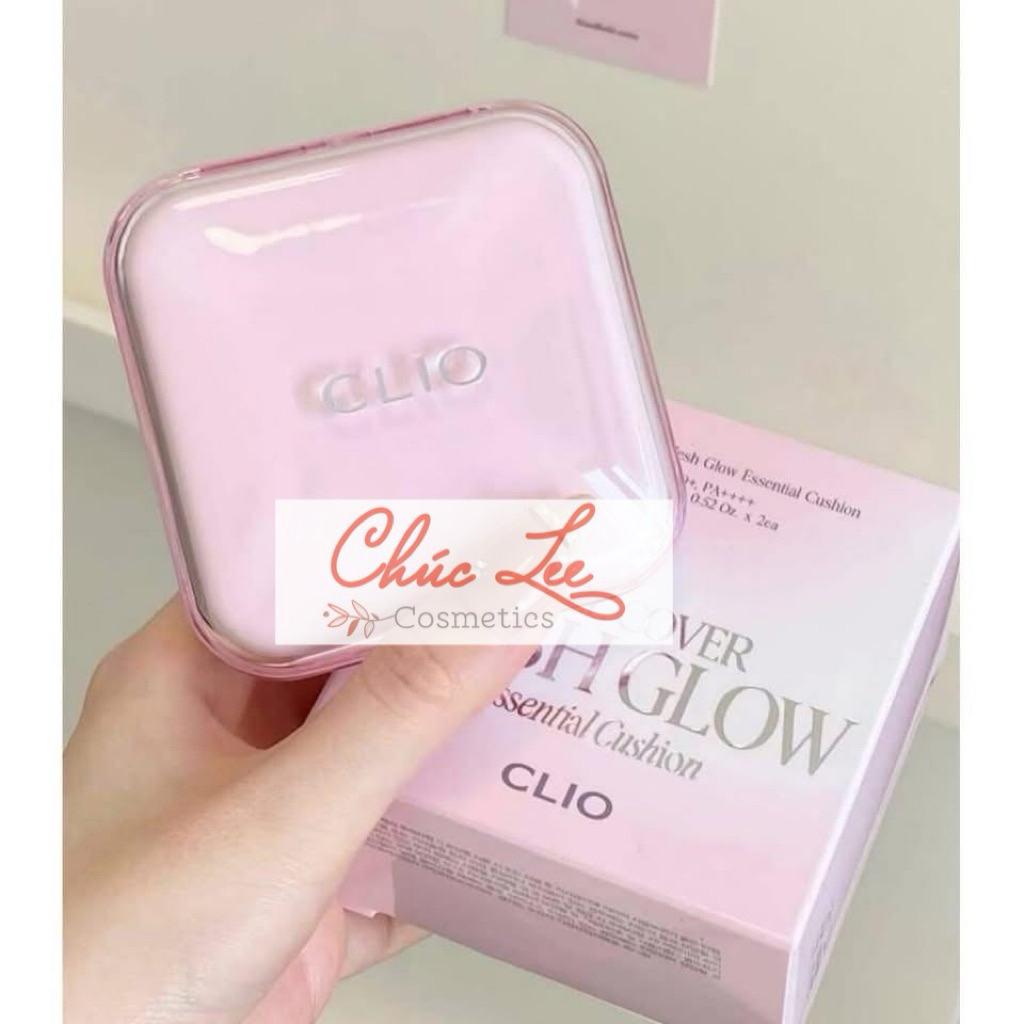 [Mẫu mới] Cushion clio mesh glow hồng, blur tím  𝐂𝐮𝐬𝐡𝐢𝐨𝐧 𝐂𝐥𝐢𝐨 𝐦𝐞𝐬𝐡 𝐠𝐥𝐨𝐰 fullsize kèm lõi