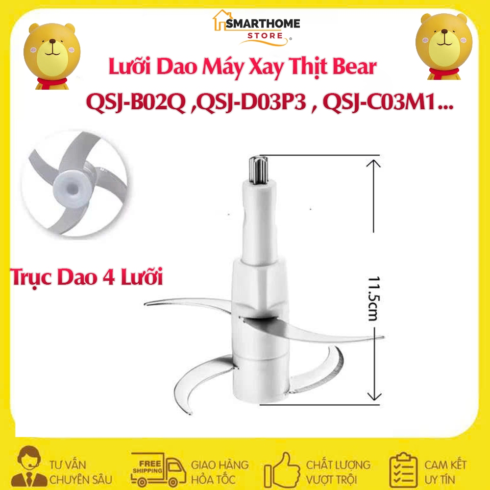 Dao Náy Xay Thịt Bear Các dòng QSJ- B02Q1 ,QSJ-C03M1, QSJ-D03P3