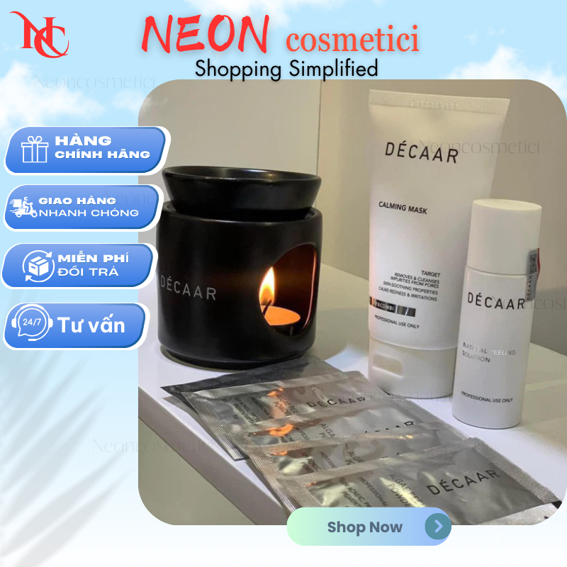 Set Peel Tảo Décaar Algae Peeling Power Giảm Mụn, Mờ Thâm, Chống Lão Hóa