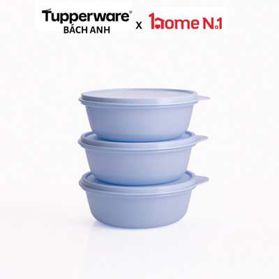 Bộ hộp bảo quản thực phẩm Tupperware Modular Bowl Medium 600ml - Hàng chính hãng - Nhựa nguyên sinh PP số 5 an toàn