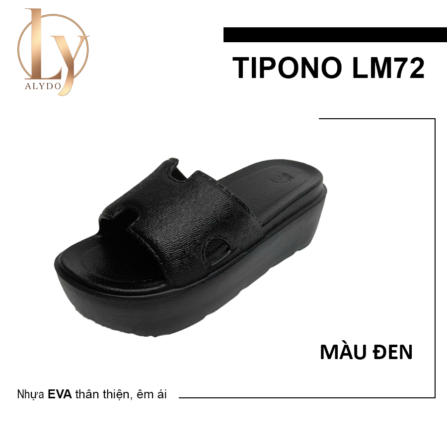 TIPONO ALYDO TIPONO Dép Quai Ngang Chữ H Cao 5cm LM72 Bền Bỉ Chắc Chắn Màu Ruốc Nhựa EVA