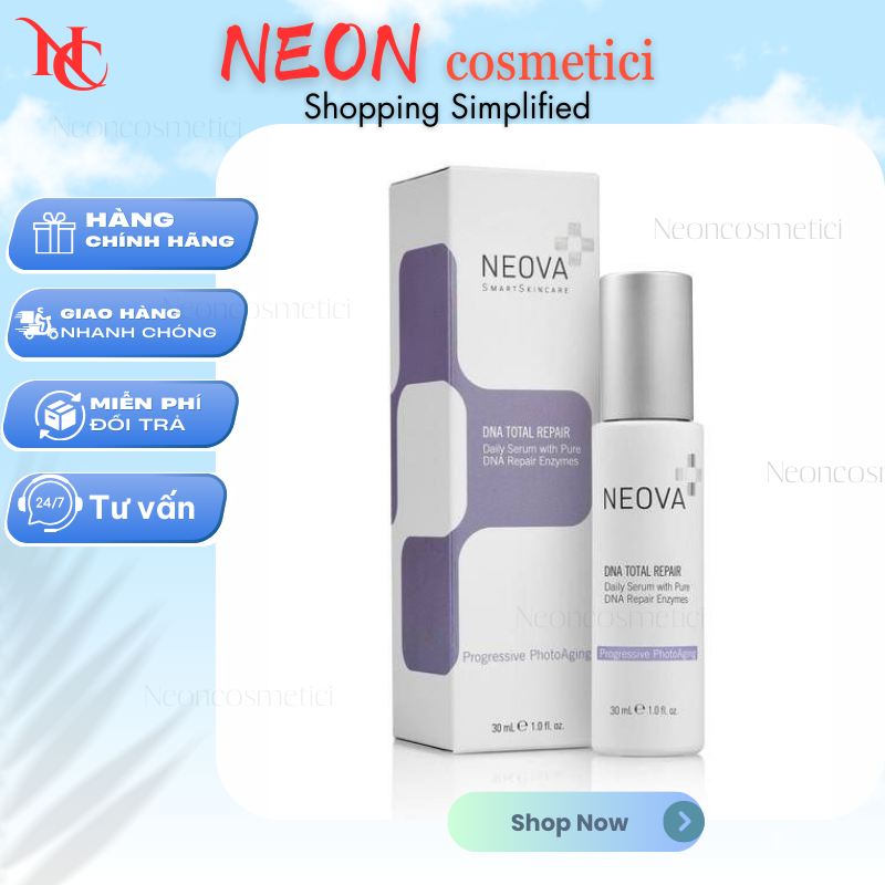 [Công ty] Serum sửa chữa DNA giảm lão hóa, phục hồi, làm đều màu da Neova DNA Total Repair 30 ml