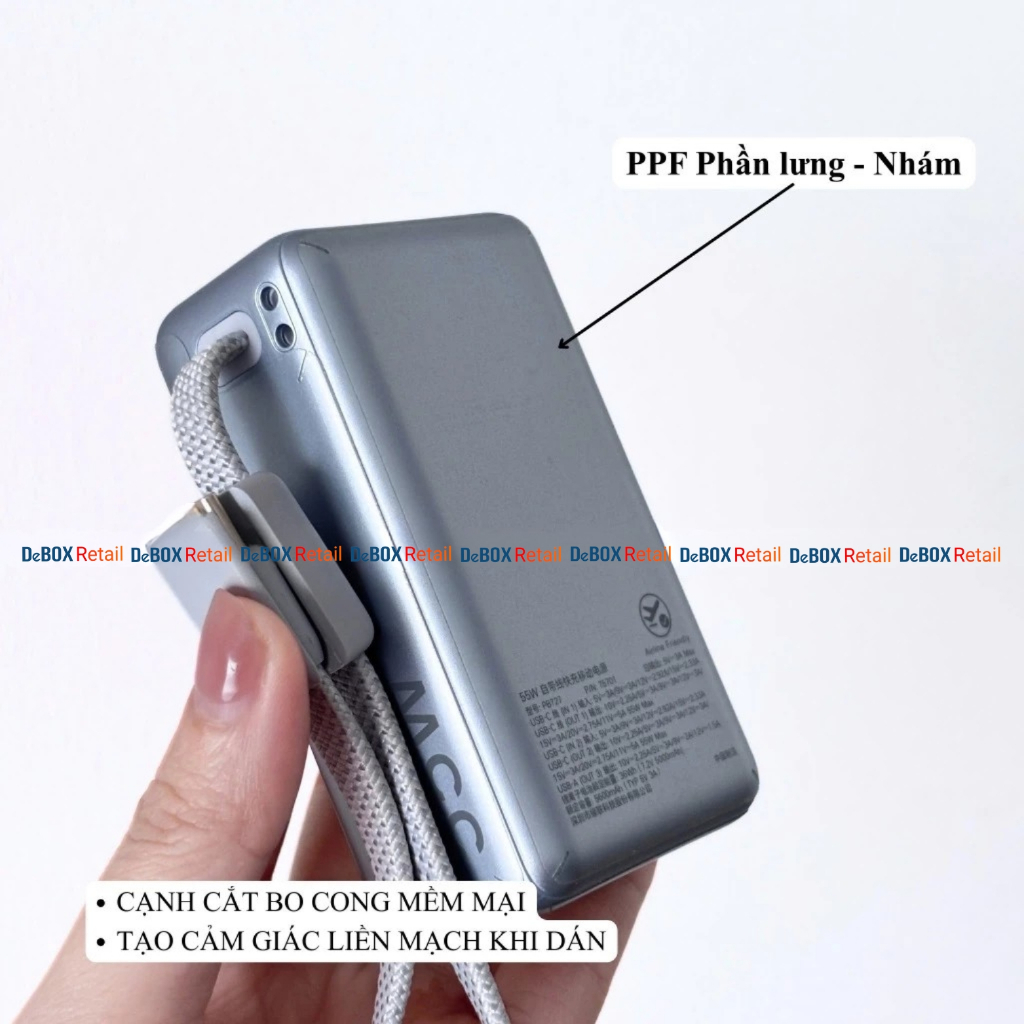 Miếng dán film PPF 4 lớp dành cho Sạc Dự Phòng UGREEN EnergyPal Pro Mini PB727 chống trầy xước, chống trượt, chống thấm | BigBuy360 - bigbuy360.vn
