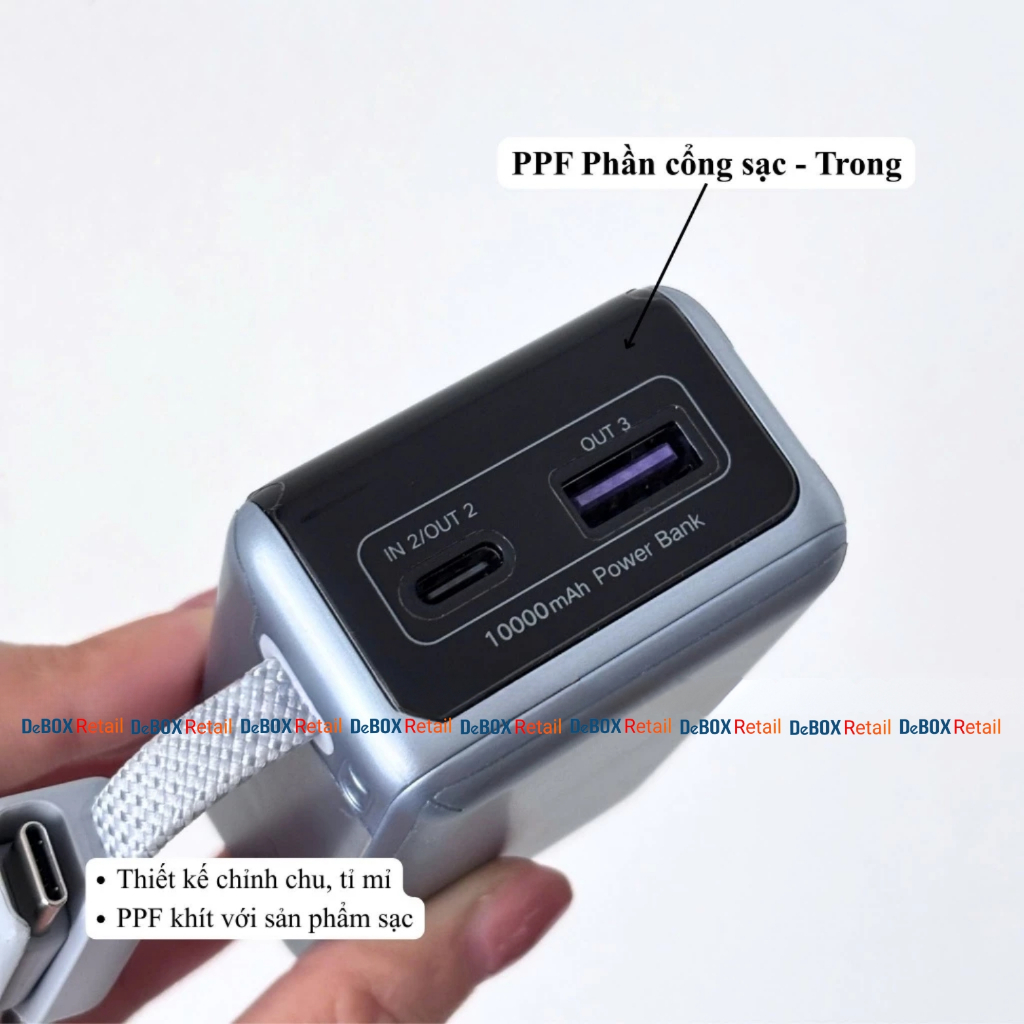 Miếng dán film PPF 4 lớp dành cho Sạc Dự Phòng UGREEN EnergyPal Pro Mini PB727 chống trầy xước, chống trượt, chống thấm | BigBuy360 - bigbuy360.vn