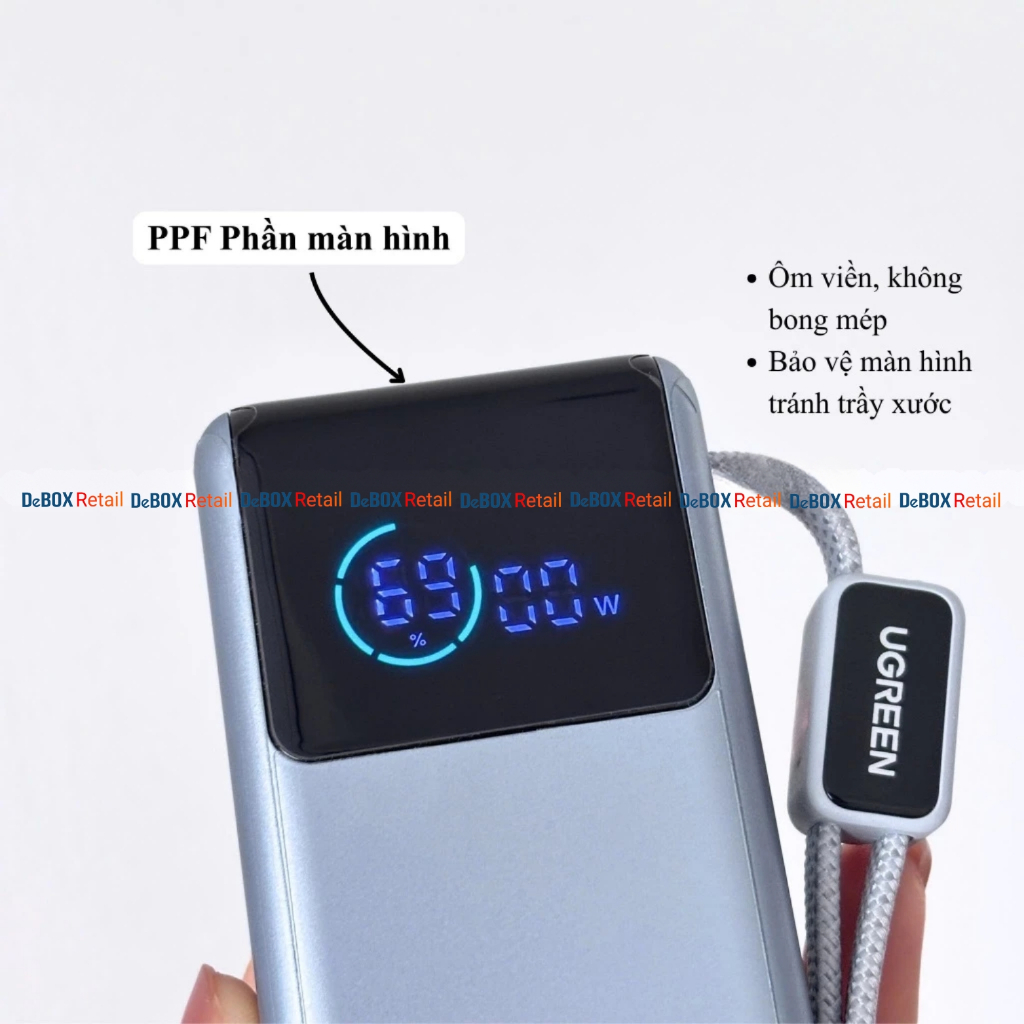 Miếng dán film PPF 4 lớp dành cho Sạc Dự Phòng UGREEN EnergyPal Pro Mini PB727 chống trầy xước, chống trượt, chống thấm | BigBuy360 - bigbuy360.vn