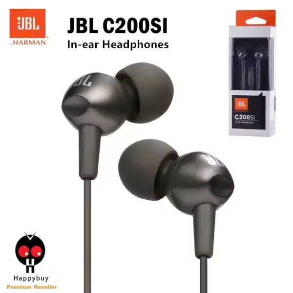 JBL C200SI Tai nghe có dây 3,5 mm Tai nghe âm thanh nổi Bass Go cho điện thoại di động Android IOS T