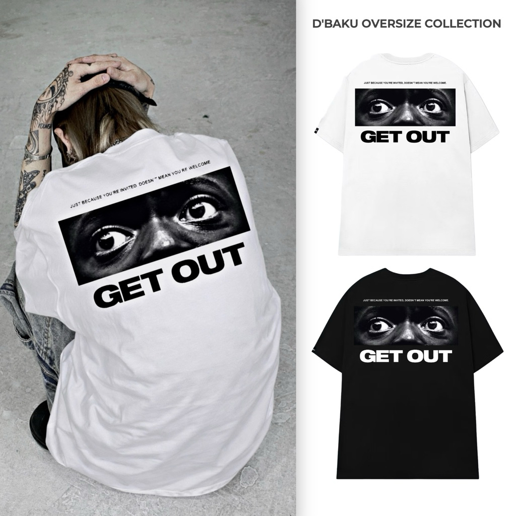 Áo thun Unisex GET OUT (Tặng kèm túi Tote)