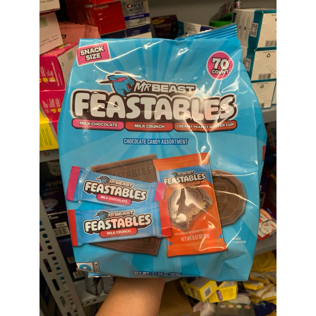 SOCOLA MRBEAST FEASTABLES 909g – NGON CHUẨN “REAL” TỪ MỸ