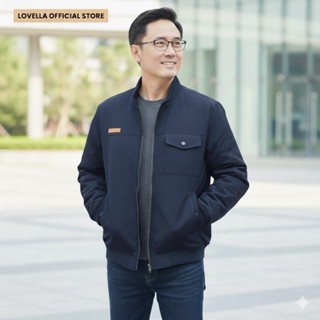  Áo khoác nam trung niên lót lông ấm áp dày dặn chất liệu cao cấp áo khoác ngoài mùa đông cho bố cho ông- AK02 