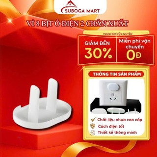 Vỉ 8 bịt ổ điện 2 chân xuất Nhật KM.568
