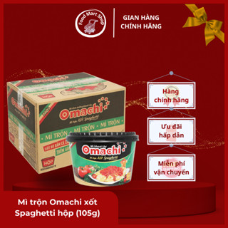 Thùng 12 tô mì trộn Omachi Xốt Spaghetti (12 x 105g) [SHIP HỎA TỐC HCM]
