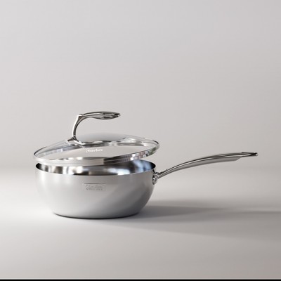Chảo Inox KARLIN PS5 Pro, Đáy 5 Lớp Size 24cm_Chống Dính Tự Thân_Thương Hiệu Đức