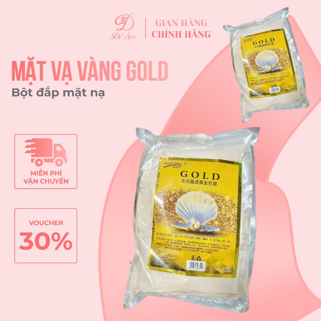 Bột Nạ Collagen Sâm Vàng Dẻo Đắp Mặt Cá Nhân,Spa.