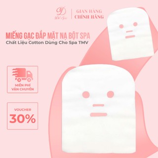  Gói100 Miếng Gạc Đắp Mặt Nạ Chuyên Dùng SPA  Thẩm Mỹ Viện - Gạc 100% Cotton 