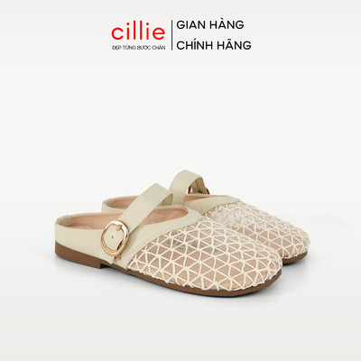 Cillie Sục Đế Bệt Nữ Mũi Tròn Lưới Thoáng Mát Dép Rọ Đế Chống Trơn Trượt Hàng Việt Nam GU06