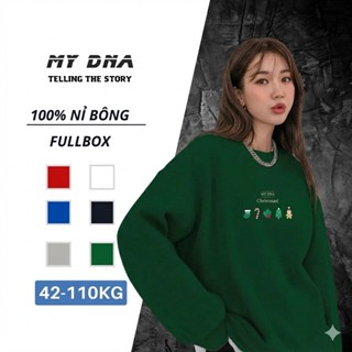  Áo nỉ sweater bigsize 110kg cặp đôi nam nữ local brand unisex dáng rộng vải nỉ bông dày đẹp mùa đông NOEL CHRISTMAST 