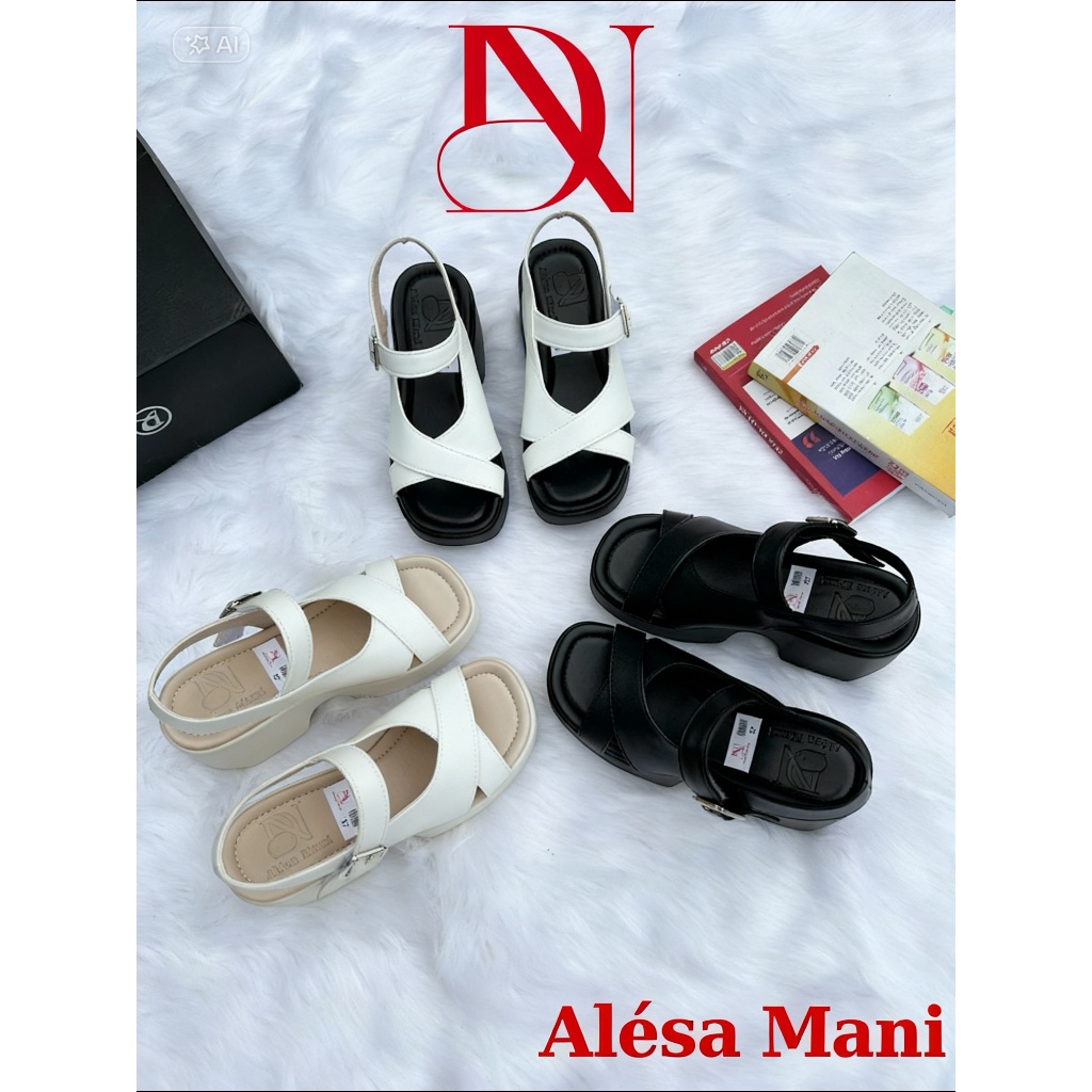 Sandal Xuồng 7cm Đế Nhẹ Tăng Chiều Cao Dễ Mang - Nữ