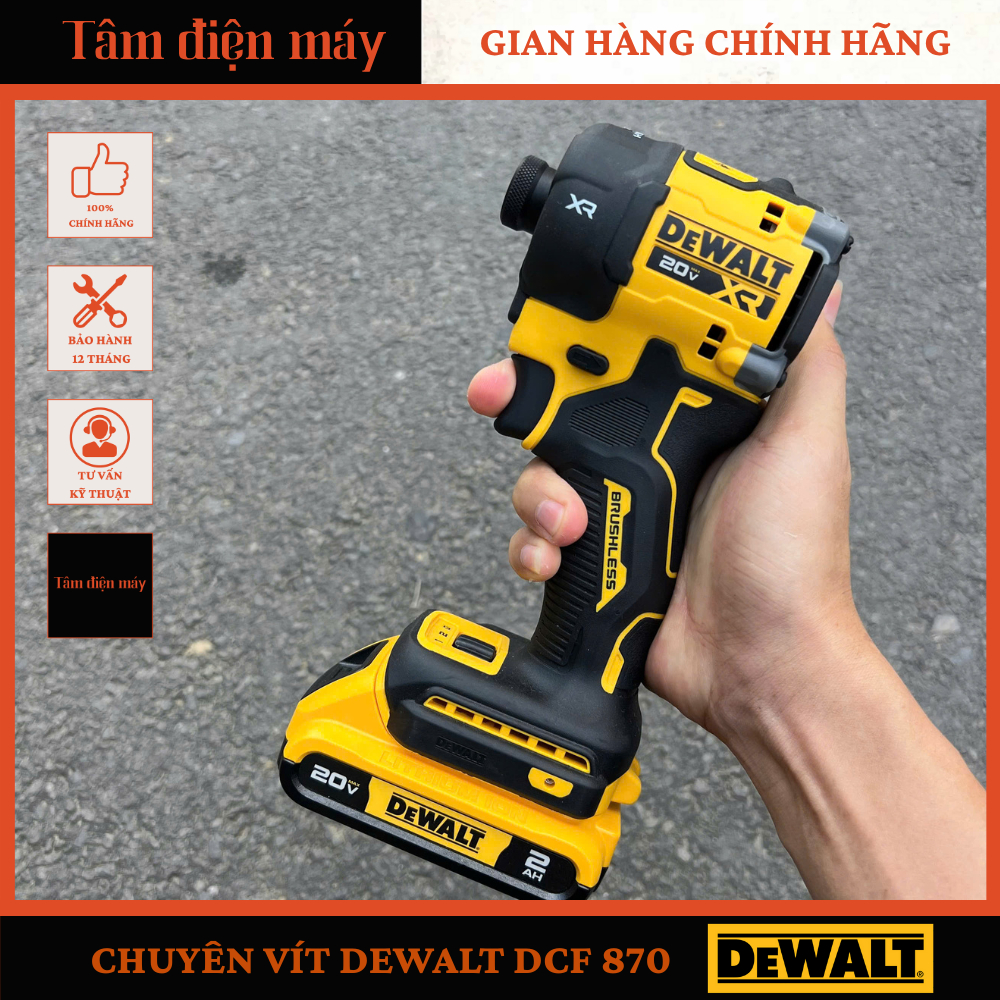 Máy Chuyên Vít Búa Dầu 20V Dewalt DCF870 [Mã Chính Hãng]