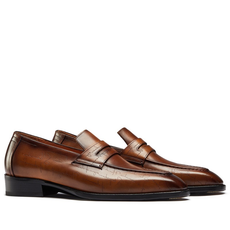 Giày Tây Nam Loafer Penny Cao Cấp | Giày tây công sở Loafer Penny Dòng Đế Da Cao Cấp