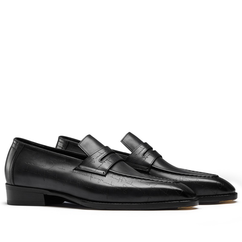 Giày Tây Nam Loafer Penny Cao Cấp | Giày tây công sở Loafer Penny Dòng Đế Da Cao Cấp H52801