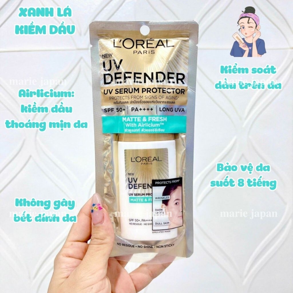 Kem Chống Nắng Loreal Paris UV Defender Matte & Fresh- Kem Chống Nắng Loreal Paris UV Defender Brigh