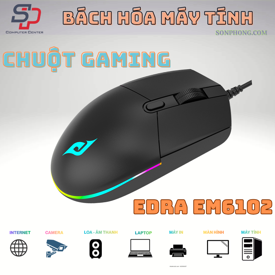 Chuột máy tính EDRA EM6102 Gaming