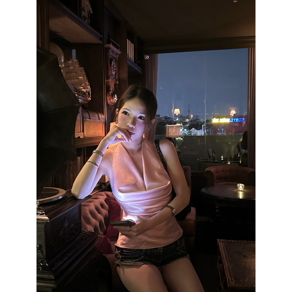 (Sẵn Hoả tốc) Áo Cổ Đổ Madeline Top Lụa Tô Châu Mặc 2 kiểu Siêu Xinh - Babiche Attire | BigBuy360 - bigbuy360.vn
