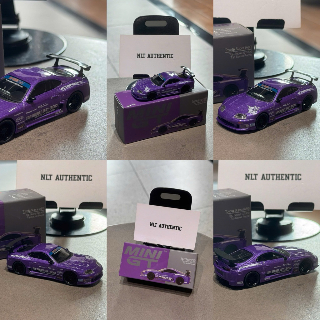 ( Newseal )Minigt Toyota Supra (A80) Top Secret GT-300 Top Secret Purple