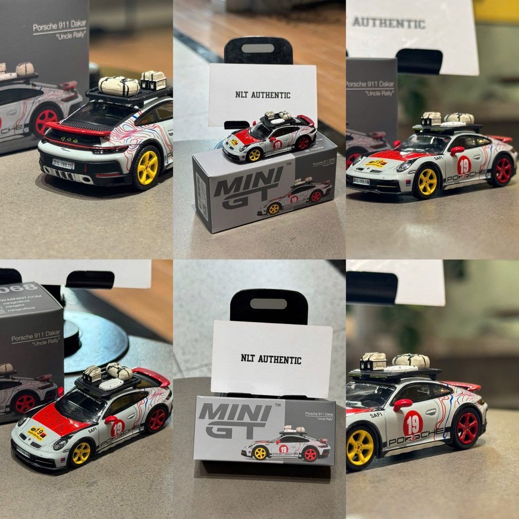 ( Newseal , Bản Box ) Minigt Porsche 911 Dakar "Uncle Rally"