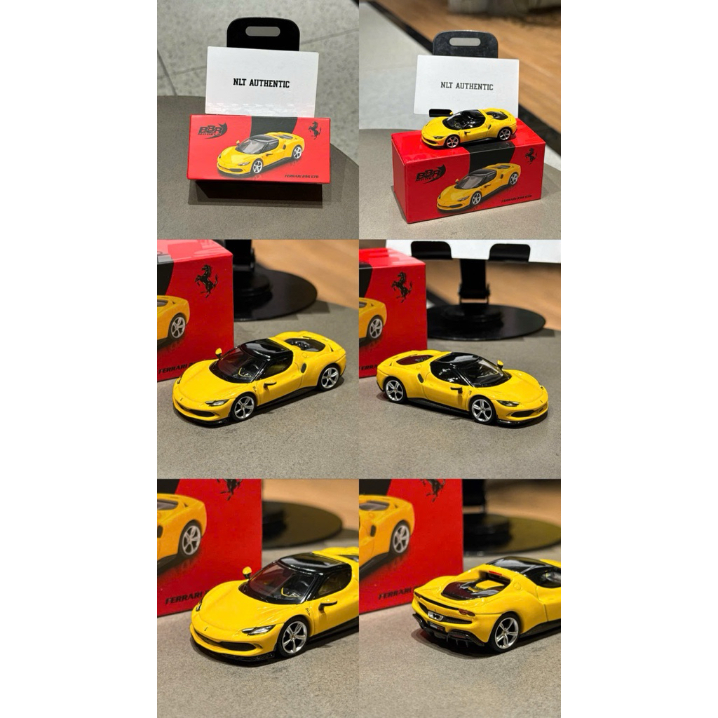( Newseal ) Bbr x Minigt Ferrari 296 GTB Giallo Modena Vàng