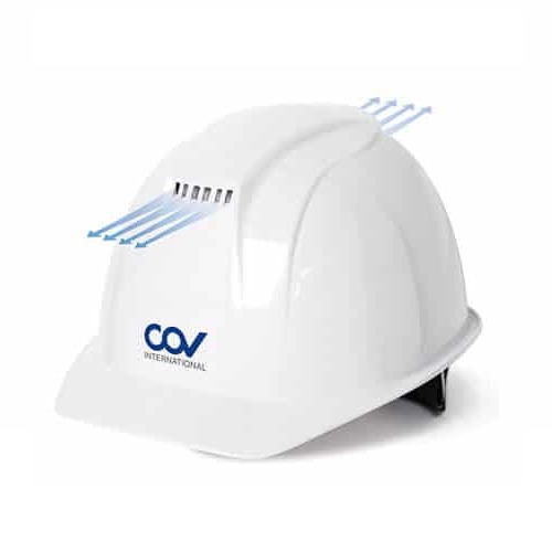 Nón bảo hộ lao động COV COVH-A001 nhựa ABS cách điện - Lỗ thoát khí thoáng mát - Mốp xốp chống nóng