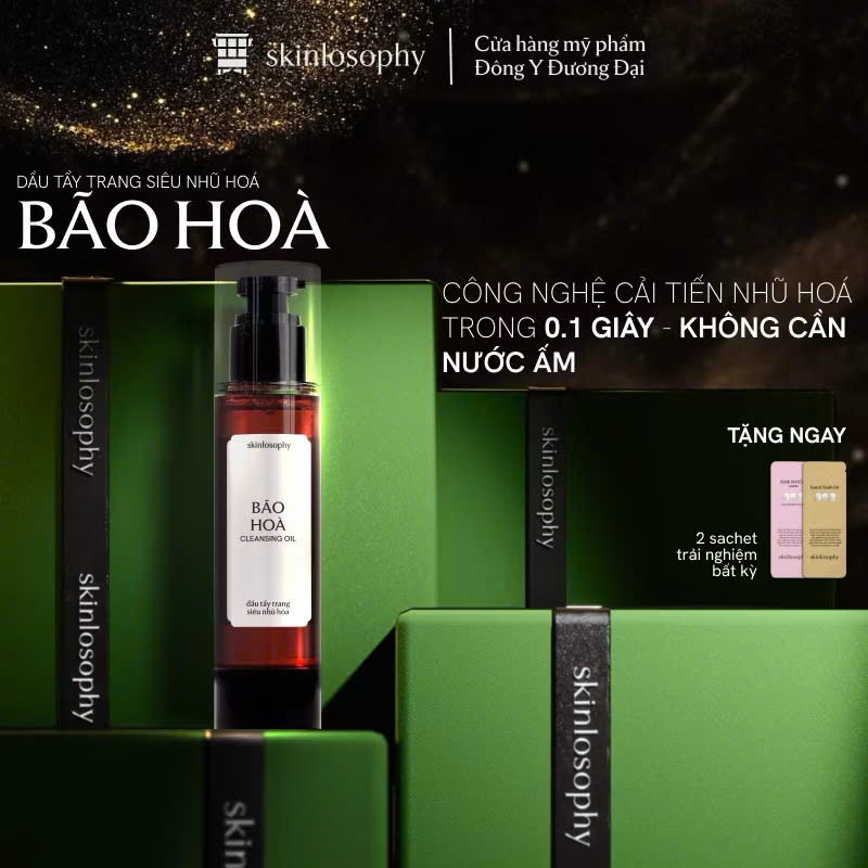 [Pass KOC 99%][Đã Mở Seal] Dầu Tẩy Trang Bão Hoà Skinlosophy 100ml