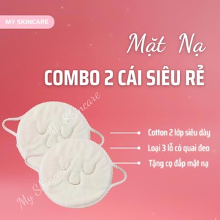  Combo 2 Mặt Nạ Xông Hơi Loại Dày Cao Cấp Chườm Nóng Lạnh Tái Sử Dụng Chăm Sóc Da Mặt Spa 
