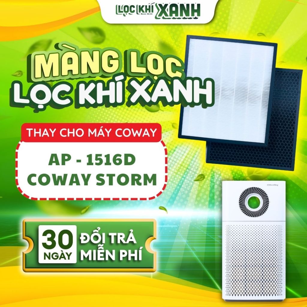 Bộ lọc LocKhiXanh® tương thích cho Màng lọc không khí Coway Storm AP-1516D