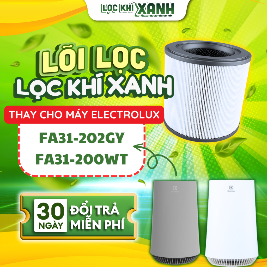 Màng lọc LocKhiXanh® tương thích cho Lõi lọc không khí Electrolux FA31-202GY / FA31-200WT / FA41-402GY