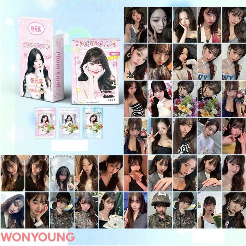 Set 50 photo card unoff Hologram IVE - WONYOUNG cute 2026