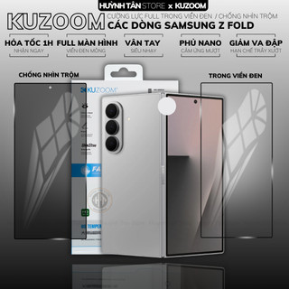  Kính cường lực samsung z fold 7 zfold 6 5 4 3 viền đen full màn chống nhìn trộm chính hãng KUZOOM 