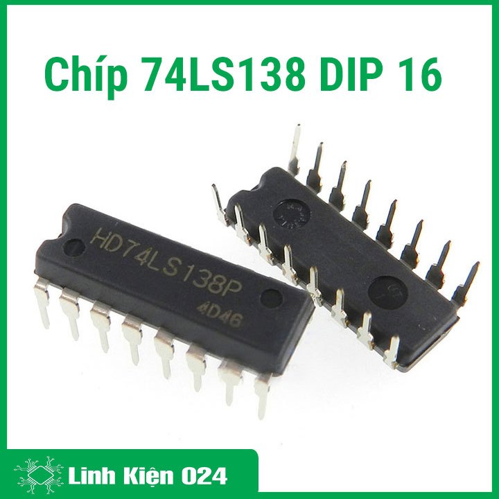 Chíp 74LS138 3 to 8 Decoder/Demultiplexer DIP16