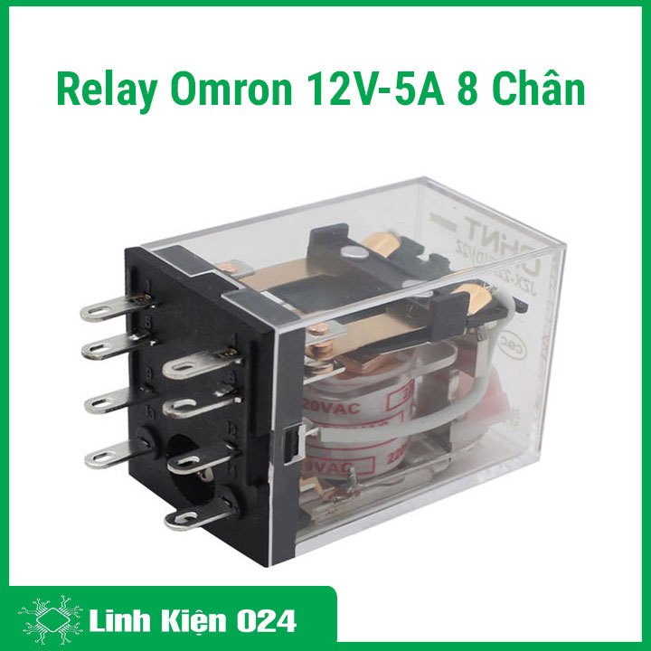 Relay Omron 12V-5A 8 Chân