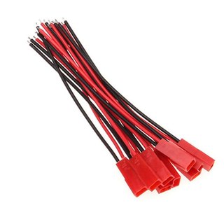 Combo 5 Dây Nối JST-2P Đỏ