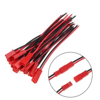 Combo 5 Dây Nối JST-2P Đỏ