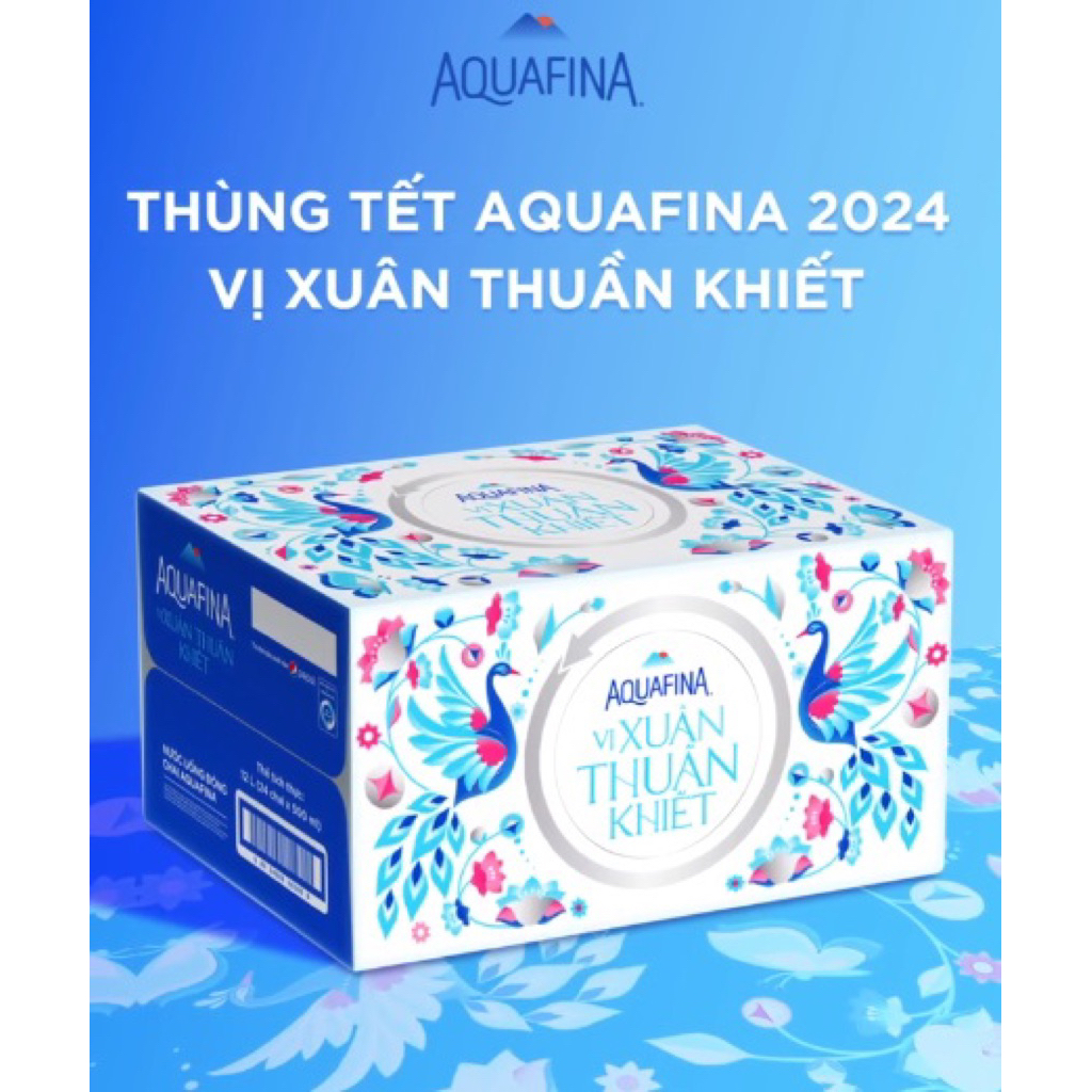 [ HỎA TỐC - 500ML] hùng nước Aquafina 500ml 24 chai nước tinh khiết -Thùng 24 chai nước suối Aquafin