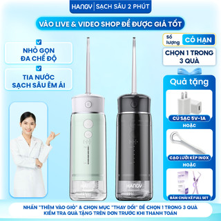   Combo 2  Máy tăm nước HANGY HM23 Pro | 5 mức áp lực nước | Tiết kiệm hơn khi mua đôi | Chống nước IPX7 an toàn 