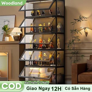  Woodland Tủ trưng bày mô hình kệ trưng bày acrylic tủ lưu trữ kính trong suốt tủ trưng bày sưu tầm 