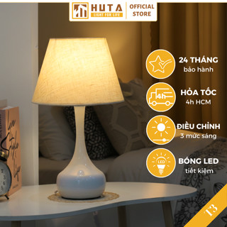  Đèn ngủ để bàn thân thép HUTA Light For Life T3 ánh sáng vàng điều chỉnh độ sáng bảo hành 24 tháng 