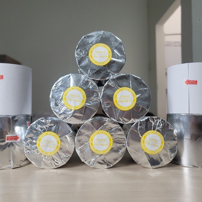 Giấy In Nhiệt Oji K57x38mm Nhật Bản - Giấy In Bill K57 Siêu Nét, Độ Bền Cao, Không Gây Mòn Đầu In